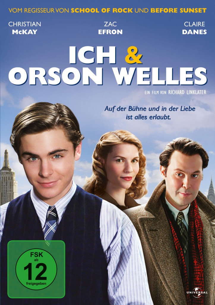 DVD-Cover, Regie: Richard Linklater. Mit: Zac Efron, Claire Danes, Christian McKay