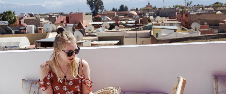 Clara liebt es zu reisen - erst neulich war sie für einen Kurztrip in Marrakesch - Quelle: fashionvernissage.com